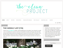 Tablet Screenshot of clean-project.com